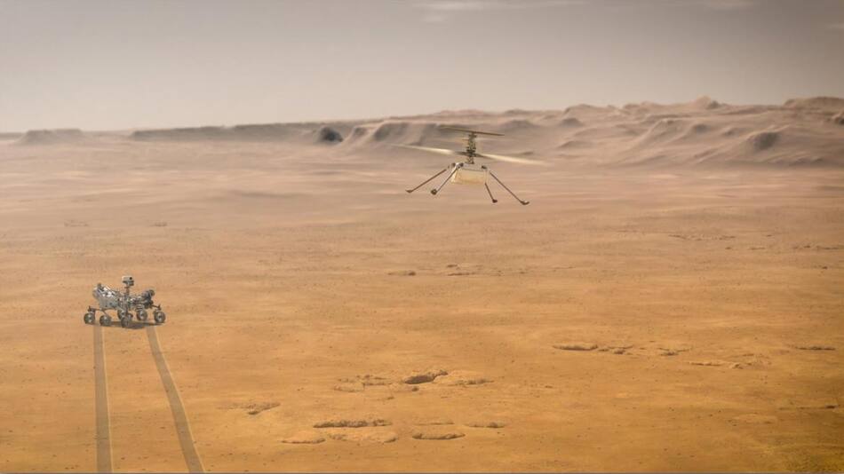 Ingenuity, el helicópero de Perseverance, NASA/JPL-Caltech