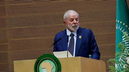 Lula da Silva en la cumbre de la Unión Africana. Foto: Reuters