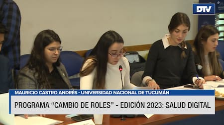 Con universitarios de todo el país, comenzó en Diputados el programa "Cambio de Roles". Foto: Captura de pantalla.