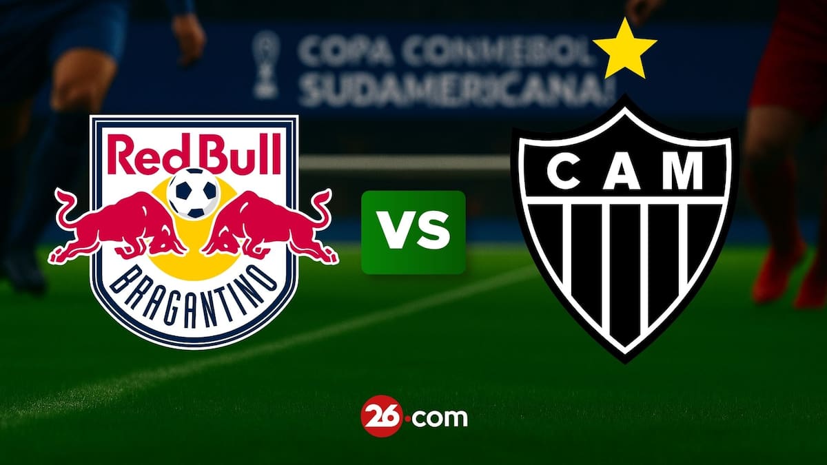 RB Bragantino vs Atlético Mineiro por los octavos de final de la Copa Sudamericana.