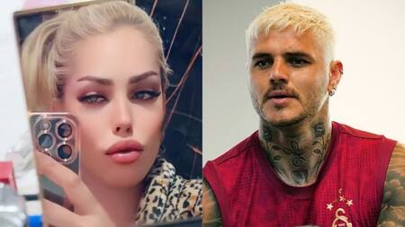 Natasha Rey y Mauro Icardi.