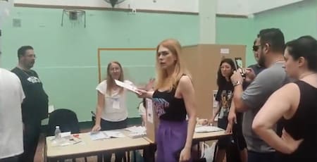 El momento tenso de Lilia Lemoine. Foto: Captura de pantalla.