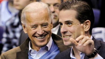 Joe Biden y su hijo Hunter. Foto: REUTERS