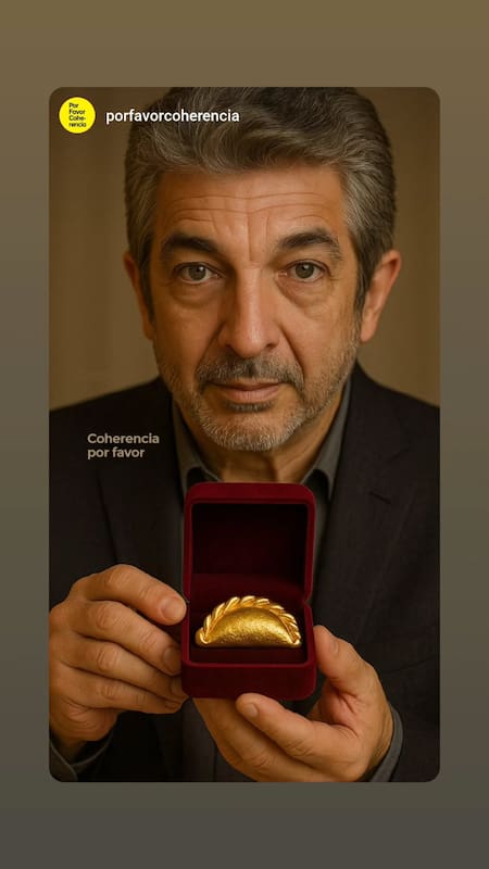 Los memes que compartió Javier Milei sobre los dichos de Ricardo Darín y los precios de las empanadas. Foto: Instagram Javiermilei.