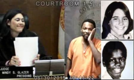 Jueza Mindy Glazer que condenó a un compañero de colegio.