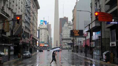 Lluvias en Buenos Aires. Foto: NA.