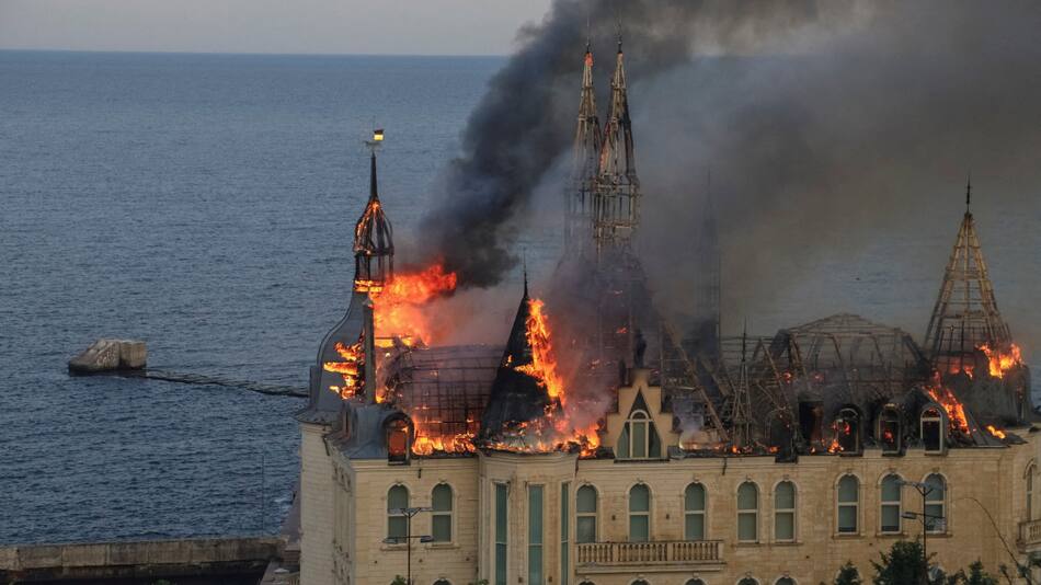 Ataque ruso a Odesa. Foto: Reuters.