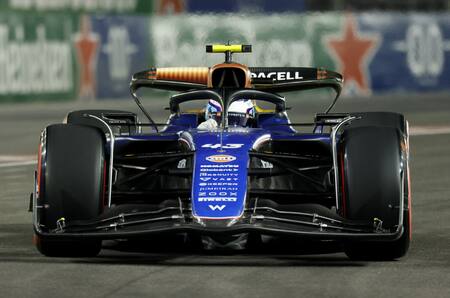 Franco Colapinto en el Gran Premio de Las Vegas de Fórmula 1. Foto: Reuters.
