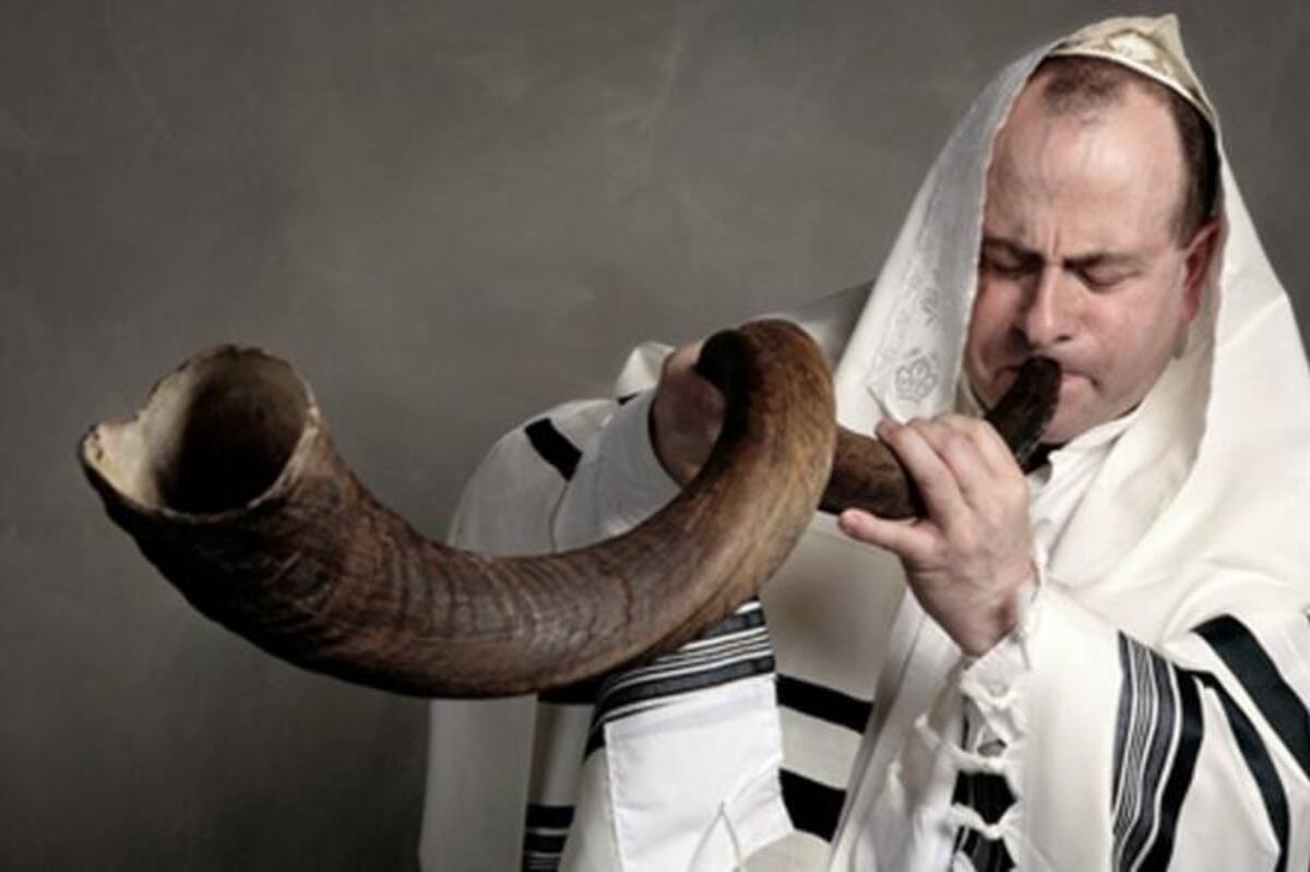 Shofar, de Yom Kippur. Foto: Telam.
