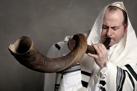 Shofar, de Yom Kippur. Foto: Telam.