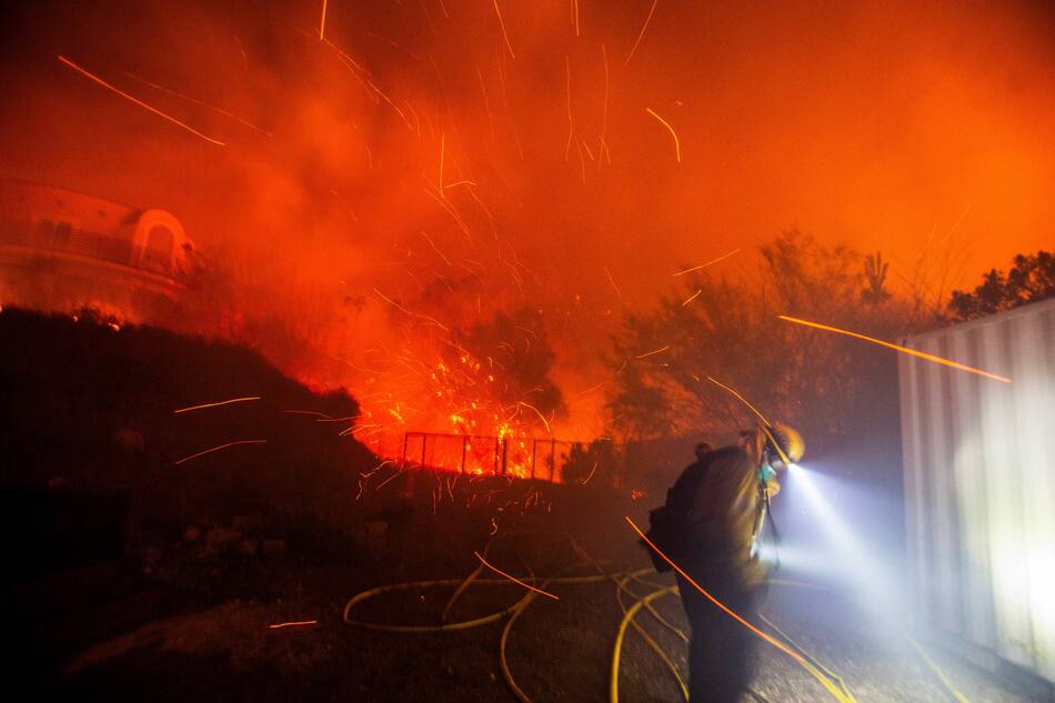 Incendio en California, Estados Unidos. Foto: Reuters.