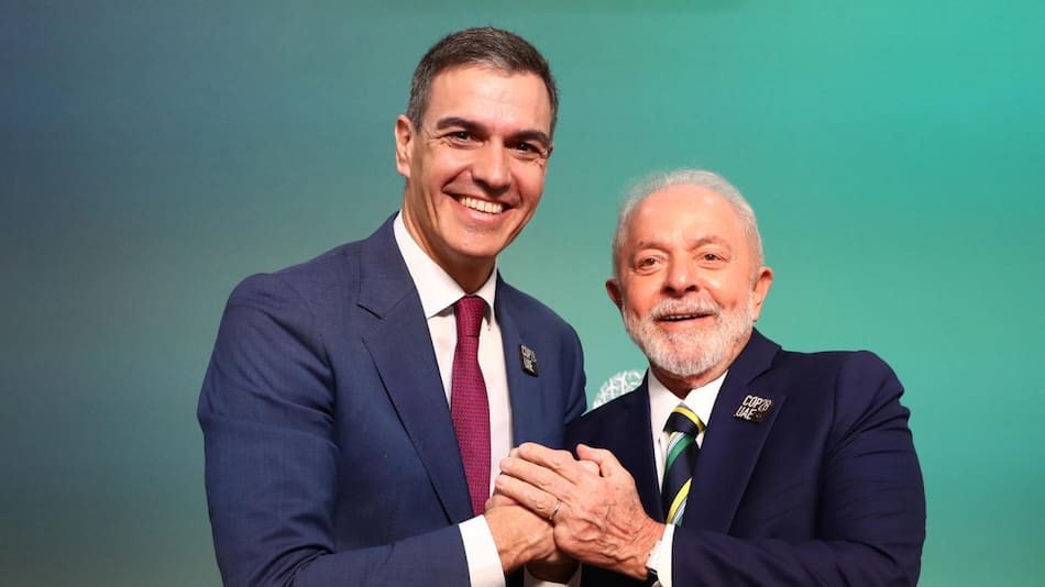 Pedro Sánchez y Lula da Silva en la COP28. Foto: EFE