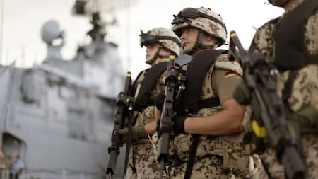 Soldados alemanes en Yibuti. Foto: Reuters/Hannibal Hanschke