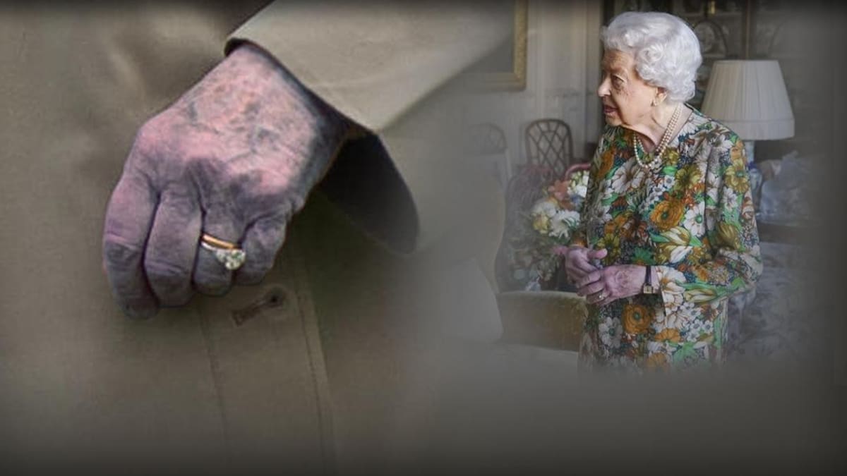 El misterio de las manos moradas de la reina Isabel II de Inglaterra