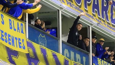 Riquelme en La Bombonera. Foto: NA