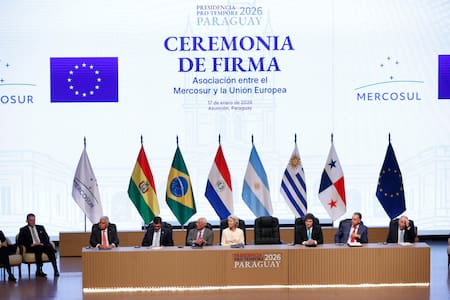 Javier Milei en la firma de acuerdo entre Mercosur y Unión Europea.