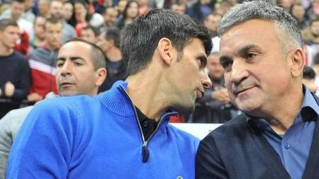 Novak y Srdjan Djokovic. Foto: Reuters.