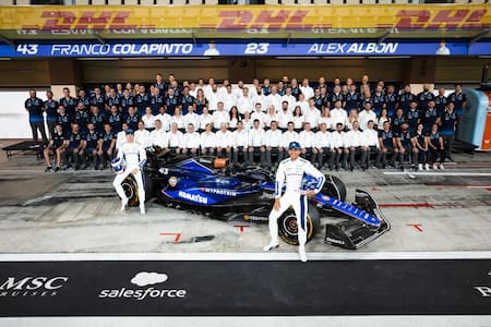 Franco Colapinto en Williams, Fórmula 1. Foto: X WilliamsRacing.