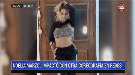 Coreografía de Noelia Marzol durante la cuarentena, CANAL 26