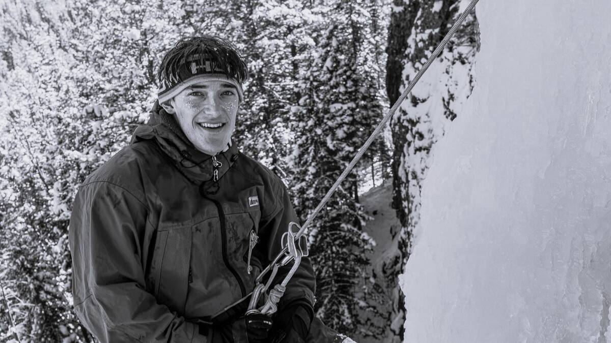 Balin Miller, el alpinista de 23 años que falleció mientras practicaba alpinismo.