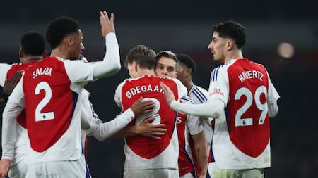 El Arsenal le ganó 2-1 al Tottenham. Foto: Reuters.