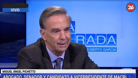 Miguel Ángel Pichetto en la Mirada de Roberto García, Canal 26,