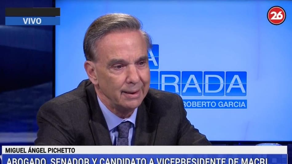 Miguel Ángel Pichetto en la Mirada de Roberto García, Canal 26,
