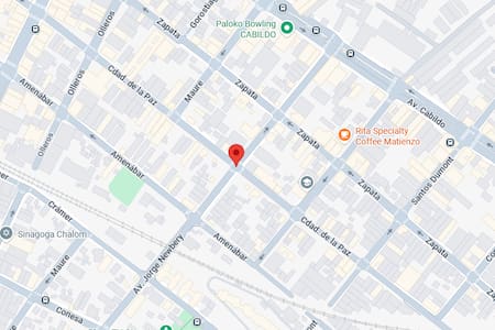 La zona del bar donde ocurrió el hecho en Palermo.