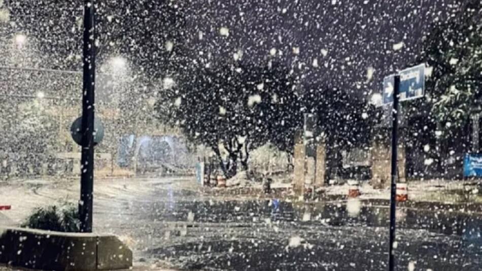 Hay alerta por nieve en tres provincias. Foto: NA.
