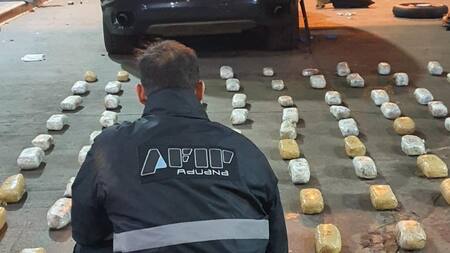 Aduana secuestró un importante cargamento de droga en Iguazú, foto ADUANA