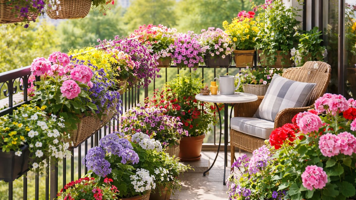Un balcón de ensueño: 5 plantas con flores ideales para llenar de color tu espacio