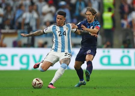 Enzo Fernández, Selección Argentina. Foto: NA.