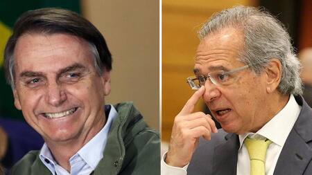 Jair Bolsonaro y Paulo Guedes