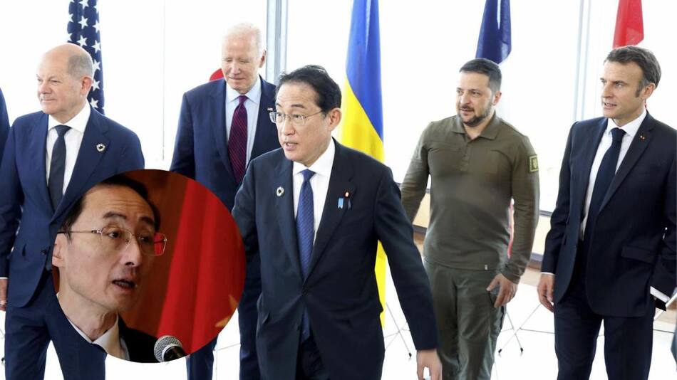 China reclama al G7 por declaraciones contra su país. Foto: EFE y Reuters.