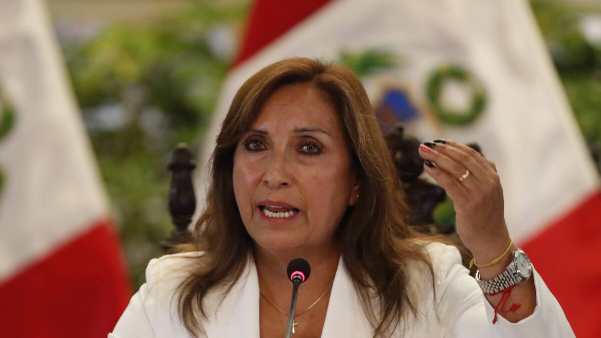 Dina Boluarte. Foto: EFE