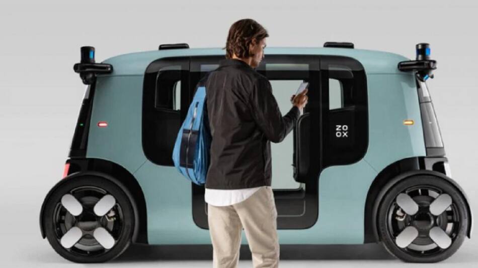 Amazon comienza a probar su robot taxi: no tiene conductor y es eléctrico