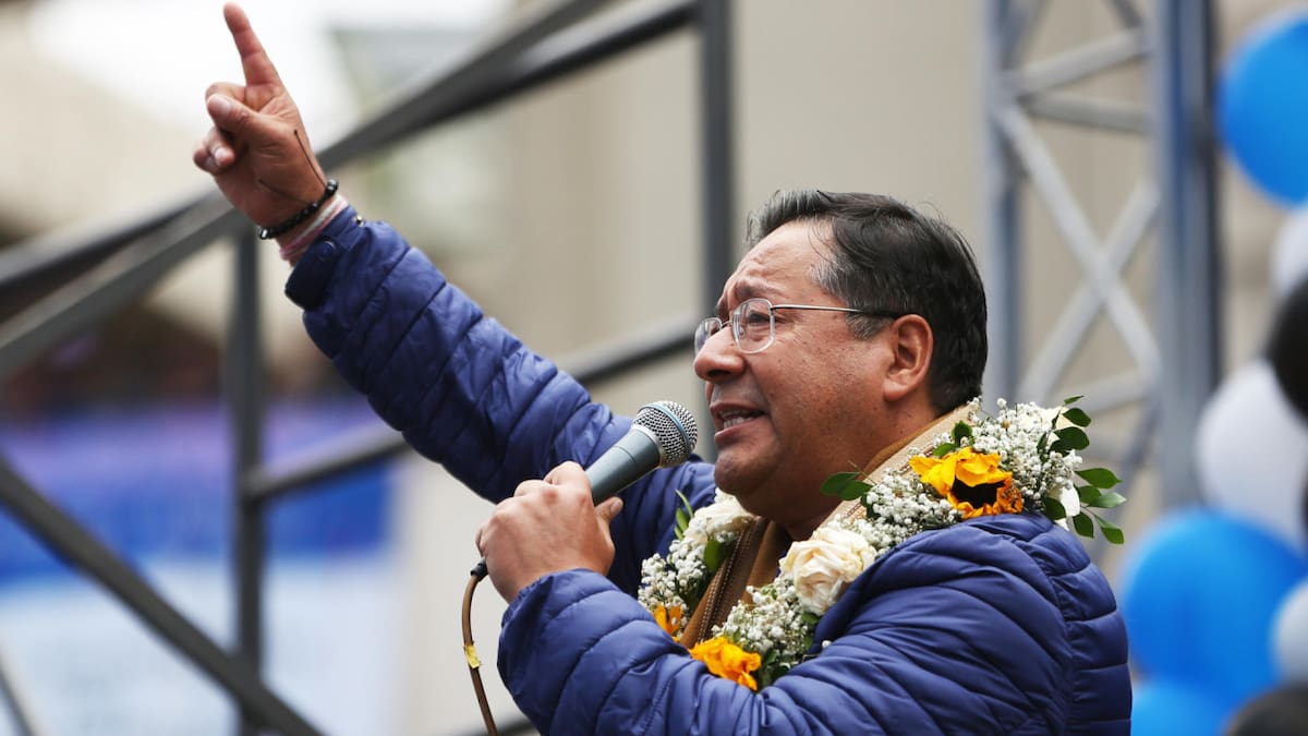Luis Arce, presidente de Bolivia. Foto: EFE
