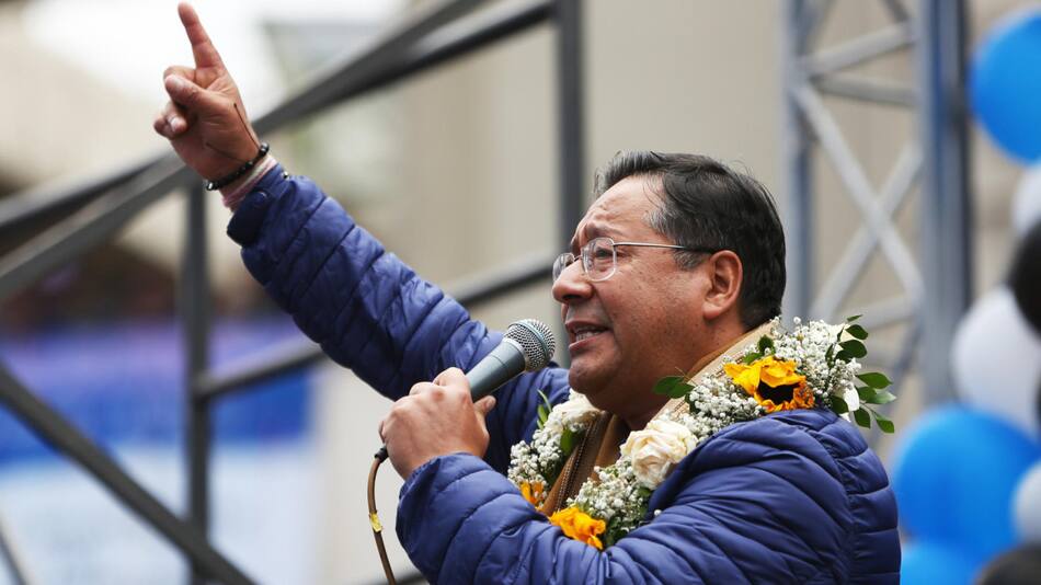Luis Arce, presidente de Bolivia. Foto: EFE