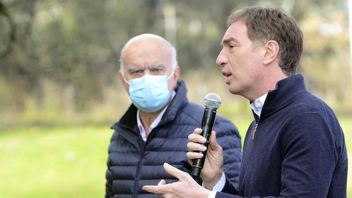Diego Santilli y Néstor Grindetti