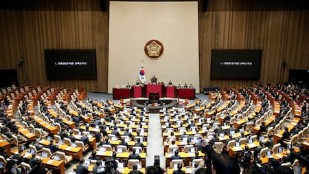 El Parlamento de Corea del Sur votó a favor de la destitución de Yoon Suk-yeol. Foto: Reuters.