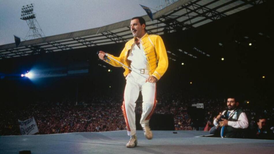 Freddie Mercury en el Live Aid