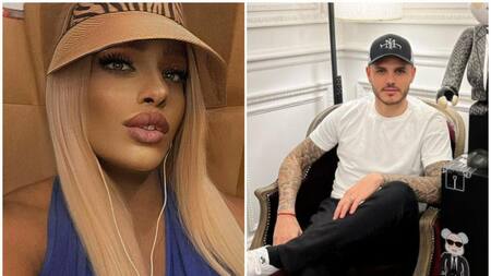 Rodriguez e Icardi. Fotos: Instagram/guendalinarodriguez_ - mauroicardi