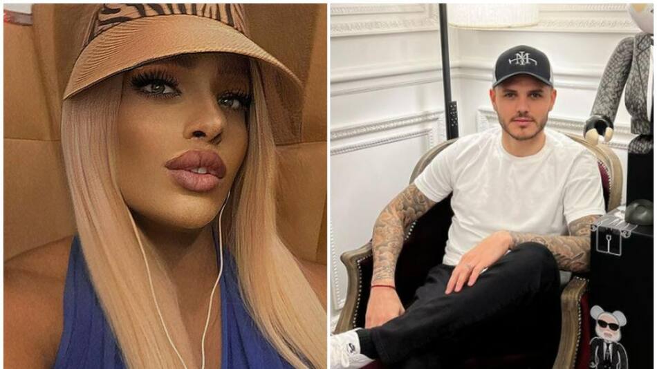 Rodriguez e Icardi. Fotos: Instagram/guendalinarodriguez_ - mauroicardi