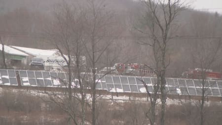 Un avión ligero se estrella en estado Nueva York. Foto: X / @CBS6Albany.