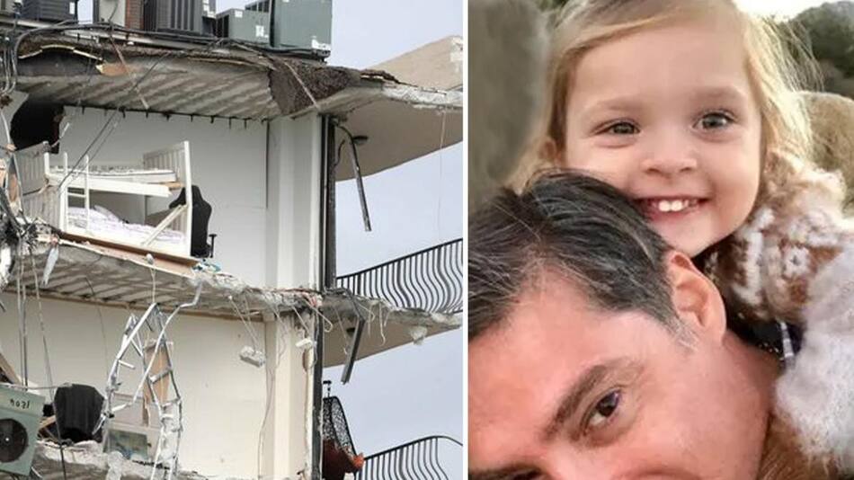 Andrés Galfrascoli y su hija, derrumbe en Miami