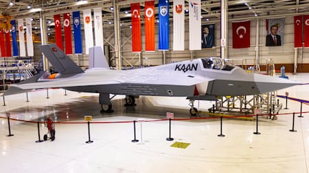 KAAN, el avión de combate de quinta generación turco. Foto: X @Defence_Turk