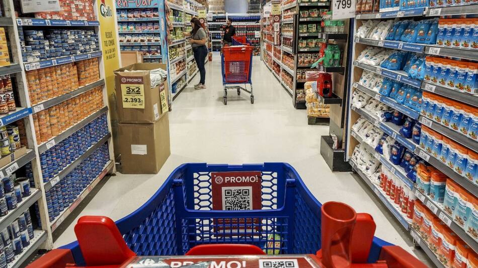 Supermercado; compras de productos. Foto: NA (Daniel Vides)
