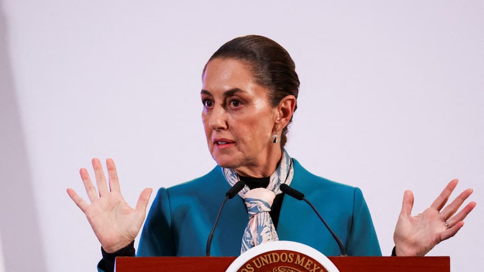 Claudia Sheinbaum, presidenta de México. Foto: Reuters/Raquel Cunha.