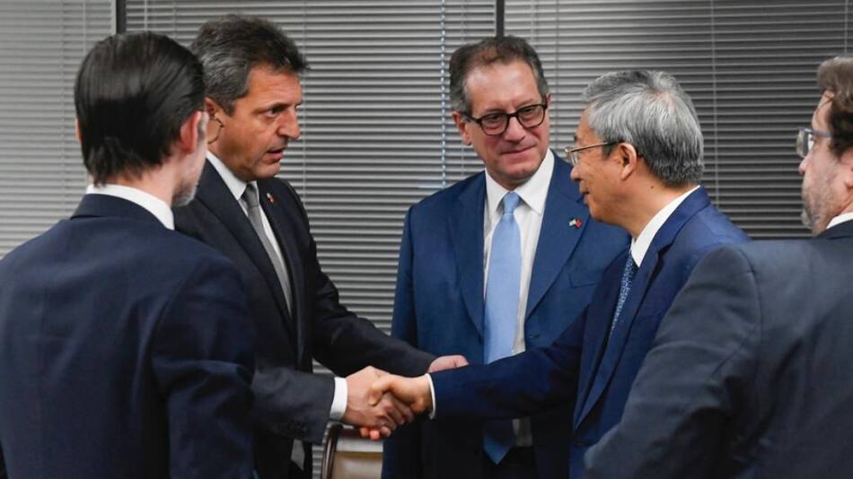 Sergio Massa en China para renovar el swap. Foto: Prensa.