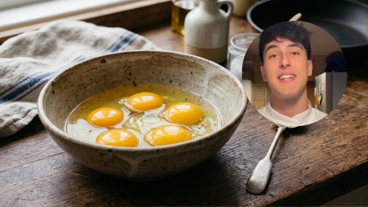 David Geli, chef, sobre la tortilla de papas: “Para que quede mucho más cremosa hay que batir los huevos con una cuchara”